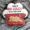 Asseyez-vous là-bas ! Coussin personnalisé pour chien ! Cadeau pour les propriétaires et les amoureux des animaux.