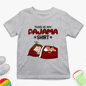 Kid & Dog Pajama Shirt - Dog Personalized Custom Kid T-shirt - Gift For Kid, Pet Owners, Pet Lovers