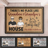 Welcome To Grandpa Grandma House - Family Personalized Custom Decorative Mat - Gift For Grandma, Grandpa