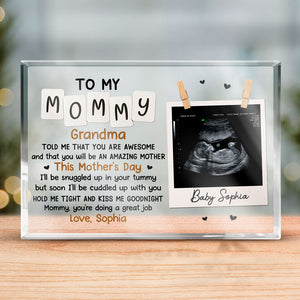 Custom Photo You Will Be An Amazing Mother - Family Personalized Custom Rectangle Shaped Acrylic Plaque - Baby Shower Gift, Gift For First Mom