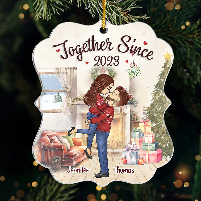 To The One I Love - Couple Personalized Custom Ornament - Acrylic Custom Shaped - Christmas Gift For Husband Wife, Anniversary