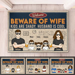 Welcome, Beware Of Us - Family Personalized Custom Decorative Mat - Gift For Family Members