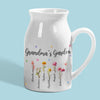 Grandma's Garden Where Love Grows - Family Personalized Custom Home Decor Flower Vase - House Warming Gift For Mom, Grandma