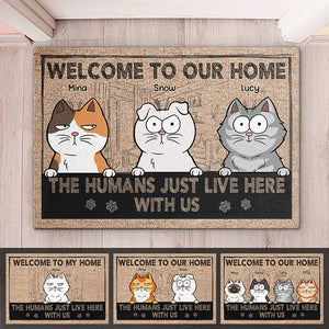 Welcome To The Cat House - Cat Personalized Custom Decorative Mat - Gift For Pet Owners, Pet Lovers