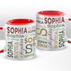 Warm Wishes And Marshmallow Kisses - Family Personalized Custom Accent Mug - Christmas Gift For Family Members