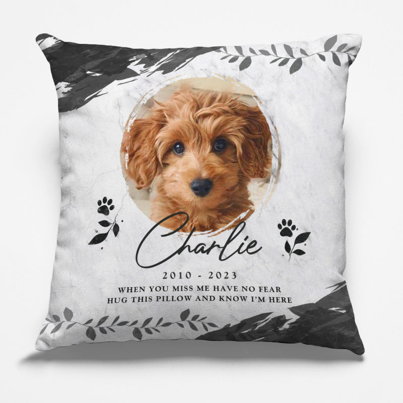 Custom Photo My Love For You Is Always Near - Memorial Personalized Custom Pillow - Sympathy Gift, Gift For Pet Owners, Pet Lovers