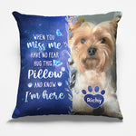 Custom Photo My Love For You Is Always Here - Memorial Personalized Custom Pillow - Sympathy Gift, Gift For Dog Lovers
