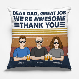 Tu seras toujours mon homme numéro un - Oreiller personnalisé pour la famille - Cadeau d'anniversaire pour papa