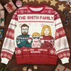 My Favorite Part Of Christmas Is Family - Family Personalized Custom Ugly Sweatshirt - Unisex Wool Jumper - Christmas Gift For Family Members