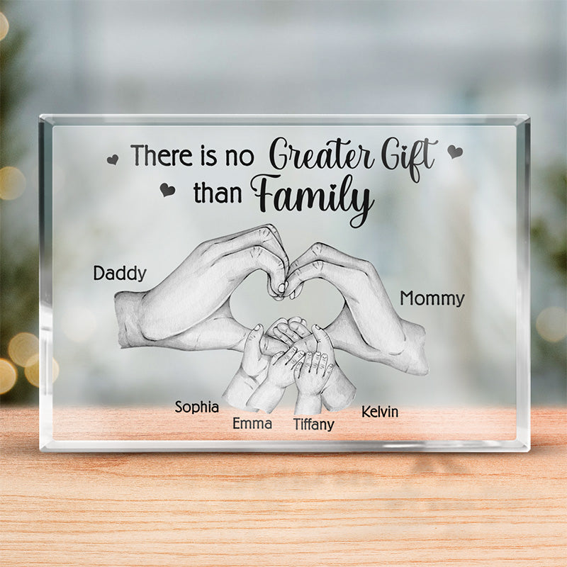 A Whole Lot Of Love - Family Personalized Custom Rectangle Shaped Acrylic Plaque - Gift For Family Members