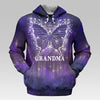 Grandma Is My Angel - Family Personalized Custom Unisex All-Over Printed Hoodie - Mother's Day, Gift For Grandma