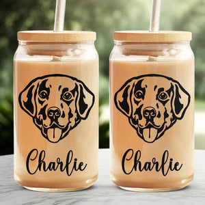 Dog Makes Our Lives Whole - Dog Personalized Custom Glass Cup, Iced Coffee Cup - Gift For Pet Owners, Pet Lovers