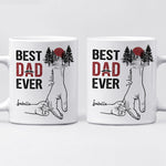 The Best Dad Ever - Family Personalized Custom Mug - Father's Day, Birthday Gift For Dad, Grandpa