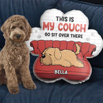 Go Sit Over There - Dog Personalized Custom Shaped Pillow - Gift For Pet Owners, Pet Lovers