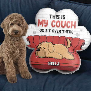 Asseyez-vous là-bas ! Coussin personnalisé pour chien ! Cadeau pour les propriétaires et les amoureux des animaux.