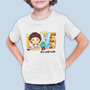 School Bells Ring Excitement Begins - Personalized Custom Kid T-shirt - Gift For Kid, Back To School Gift