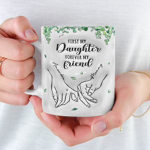 Happiness Is Seeing Your Mother Smile - Family Personalized Custom 3D Inflated Effect Printed Mug - Gift For Mom, Daughter