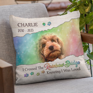 Custom Photo Always By Your Side - Memorial Personalized Custom Pillow - Sympathy Gift, Gift For Pet Owners, Pet Lovers