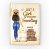 Travel With No Regrets - Personalized Passport Cover, Passport Holder - Gift For Bestie