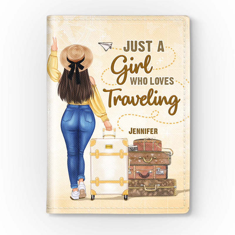 Travel With No Regrets - Personalized Passport Cover, Passport Holder - Gift For Bestie