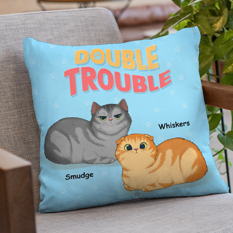 Trouble Maker - Cat Personalized Custom Pillow - Gift For Pet Owners, Pet Lovers