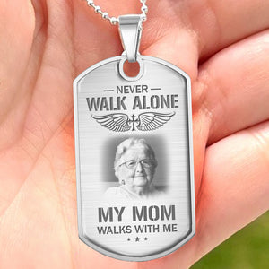 Custom Photo I Will Carry You With Me - Memorial Personalized Custom Necklace - Sympathy Gift, Gift For Family Members