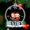 Friends Forever & Always - Bestie Personalized Custom Ornament - Acrylic Custom Shaped - Christmas Gift For Best Friends, BFF, Sisters