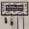 Welcome To Our Loving Home - Family Personalized Custom Rectangle Shaped Key Hanger, Key Holder - Gift For Family Members