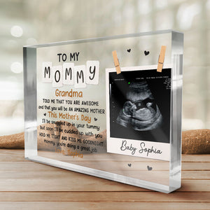 Custom Photo You Will Be An Amazing Mother - Family Personalized Custom Rectangle Shaped Acrylic Plaque - Baby Shower Gift, Gift For First Mom