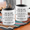 Dad, Happy Father's Day! - Family Personalized Custom Accent Mug - Father's Day, Birthday Gift For Dad