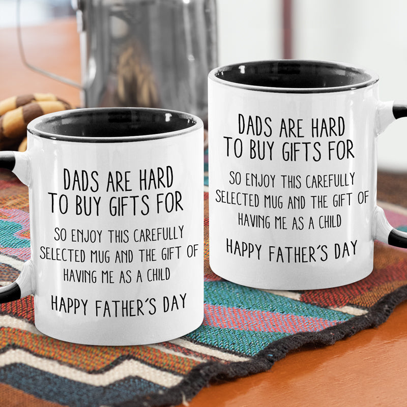 Dad, Happy Father's Day! - Family Personalized Custom Accent Mug - Father's Day, Birthday Gift For Dad
