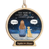 Hear The Wind And Think Of Me - Memorial Personalized Custom Ornament - Wood Custom Shaped - Christmas Gift, Sympathy Gift For Pet Owners, Pet Lovers