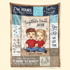 I Still Fall For You Everyday - Couple Personalized Custom Blanket - Gift For Husband Wife, Anniversary