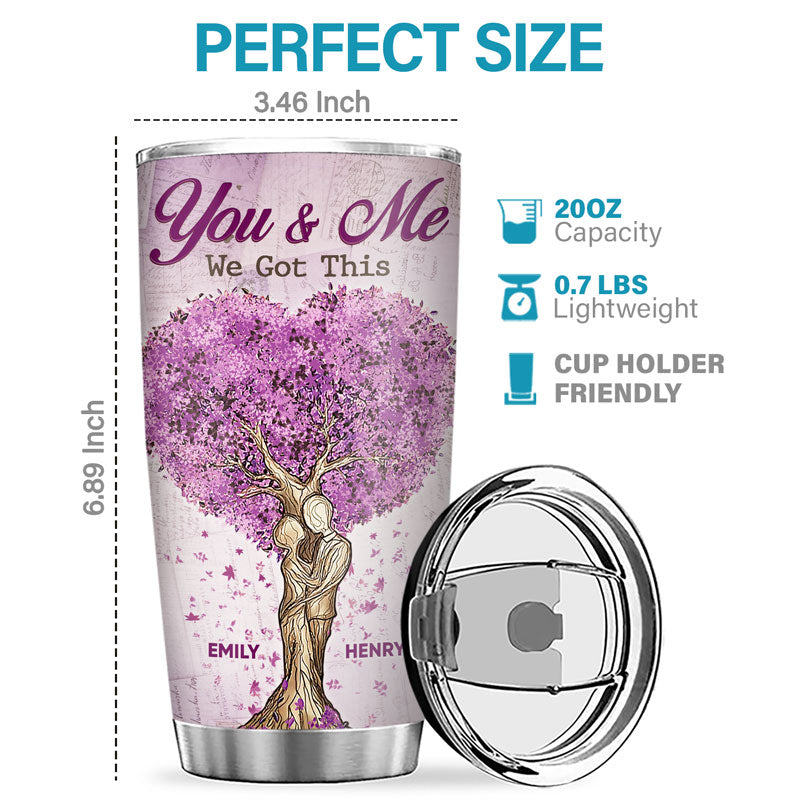 I Have Found The One Whom My Soul Loves - Couple Personalized Custom Tumbler - Gift For Husband Wife, Anniversary