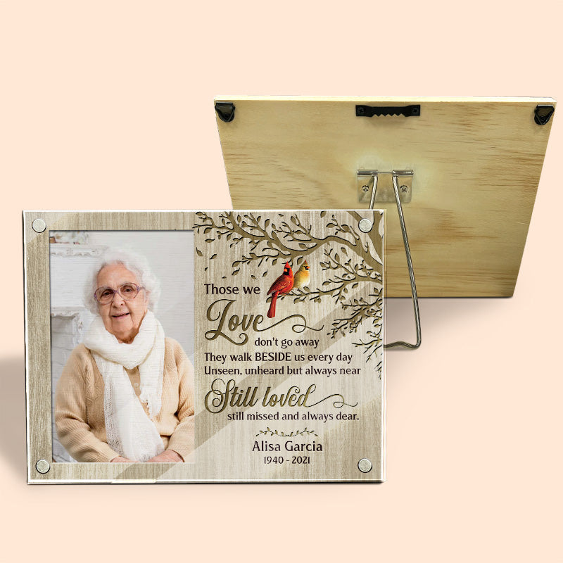 Forever Remembered, Forever Loved - Memorial Personalized Custom Acrylic Magnetic Photo Frame - Sympathy Gift, Gift For Family Members