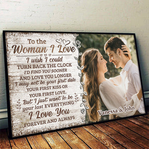 Custom Photo Just Want To Be Your Last Everything - Couple Personalized Custom Horizontal Poster - Gift For Husband Wife, Anniversary
