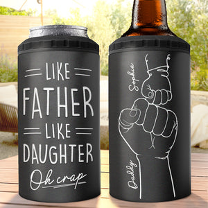 This Guy Is One Awesome Dad - Family Personalized Custom 4 In 1 Can Cooler Tumbler - Birthday Gift For Dad