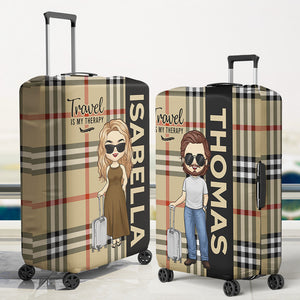 Wherever You Go Becomes A Part Of You Somehow - Travel Personalized Custom Luggage Cover - Holiday Vacation Gift, Gift For Adventure Travel Lovers