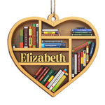 It's A Good Day To Read - Personalized Custom Ornament - Wood Heart Shaped - Christmas Gift For Book Lovers