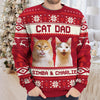 Custom Photo Busy Being A Cat Mama - Cat Personalized Custom Ugly Sweatshirt - Unisex Wool Jumper - Christmas Gift For Pet Owners, Pet Lovers