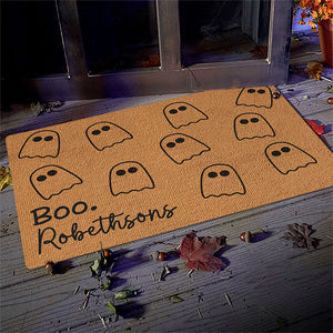 Boo-Tastic Family Fun On Halloween Night - Family Personalized Custom Home Decor Decorative Mat - Halloween Gift For Family Members