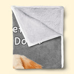 Custom Photo Life Is Better With Dogs & Cats - Dog & Cat Personalized Custom Baby Blanket - Gift For Dog Lovers, Pet Owners