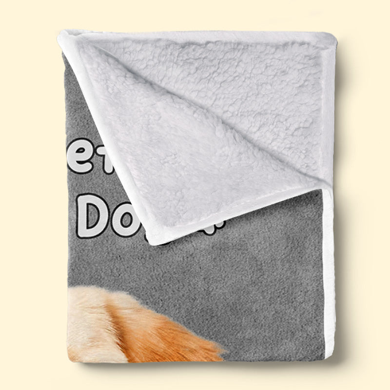Custom Photo Life Is Better With Dogs & Cats - Dog & Cat Personalized Custom Baby Blanket - Gift For Dog Lovers, Pet Owners
