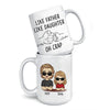 Like Father Like Daughter - Family Personalized Custom Mug - Gift For Family Members