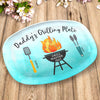 Daddy's Grilling Plate - Family Personalized Custom Platter - Father's Day, Birthday Gift For Dad