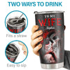I Love You Forever & Always - Couple Personalized Custom Tumbler - Halloween Gift For Husband Wife, Anniversary