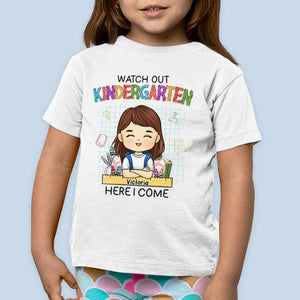 Watch Out First Grade Here I Come - Personalized Custom Kid T-shirt - Gift For Kid, Back To School Gift