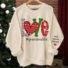 The Perfect Grandma - Family Personalized Custom Unisex Sweatshirt With Design On Sleeve - Christmas Gift For Mom, Grandma