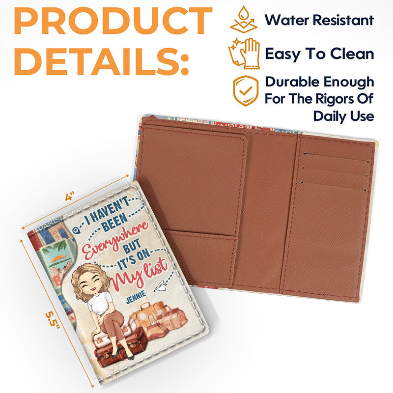 Just A Girl Who Loves Traveling - Personalized Passport Cover, Passport Holder - Gift For Bestie