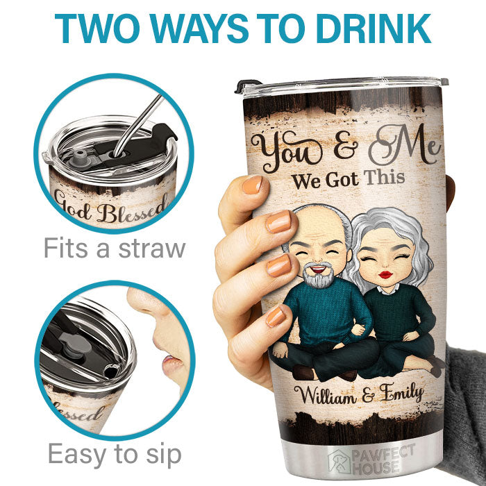 Annoying Each Other For Many Years - Couple Personalized Custom Tumbler - Gift For Husband Wife, Anniversary